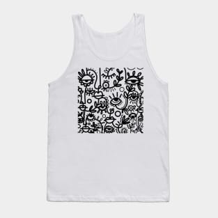 face lineart Tank Top